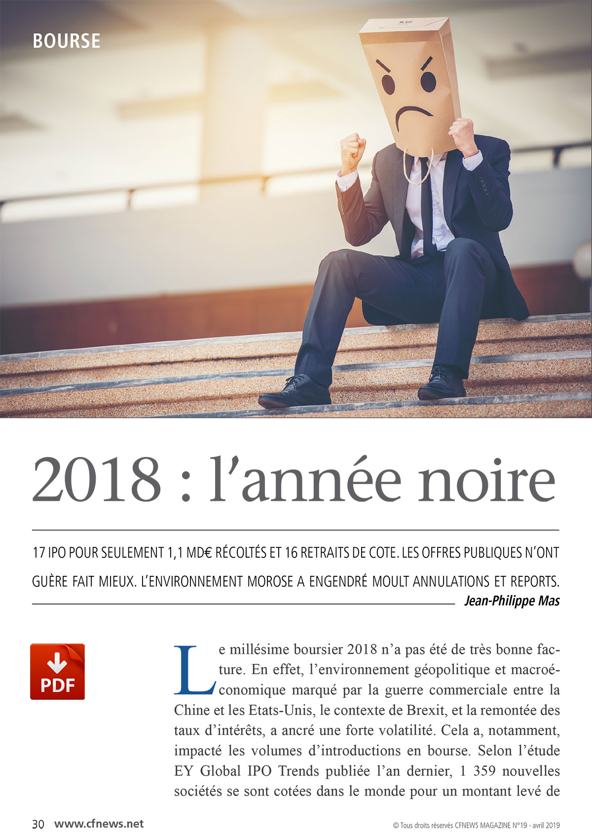 bourse - 2018 année noire